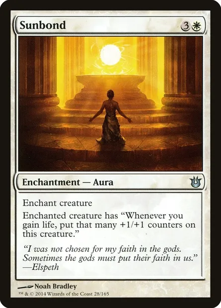 Sunbond, Magic card BNG 28 — Born of the Gods set