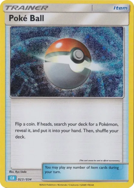 Poké Ball, Pokémon card CLB 023 — Pokémon TCG Classic: Blastoise & Suicune ex Deck set