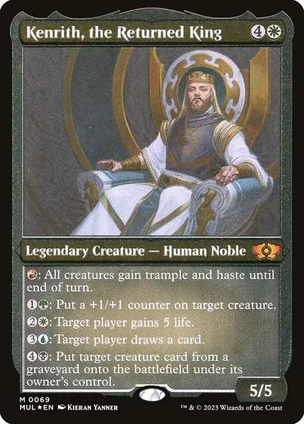Kenrith, the Returned King, Magic card MUL 69 — Multiverse Legends set