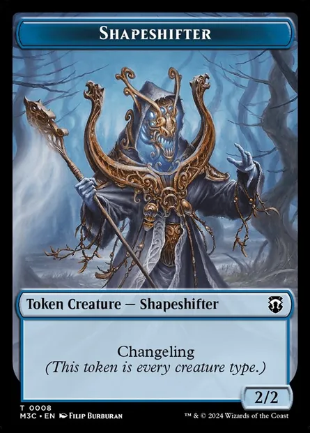 Changeforme, carte Magic TM3C 8 — extension Modern Horizons 3 Commander Tokens