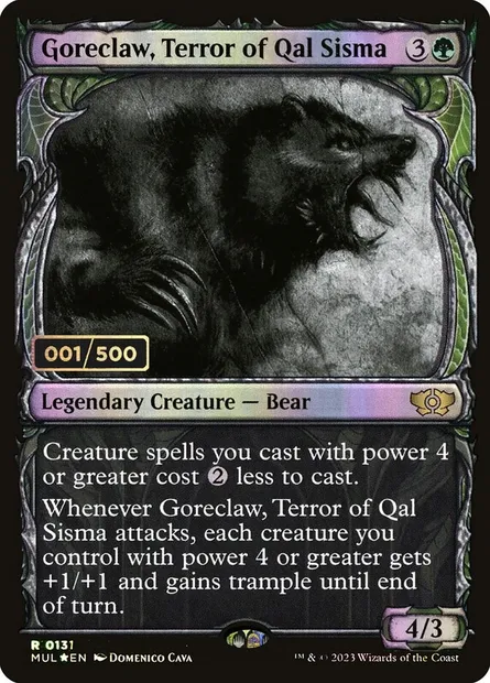 Griffeboyaux, terreur de Qal Sisma, carte Magic MUL 157z — extension Multiverse Legends