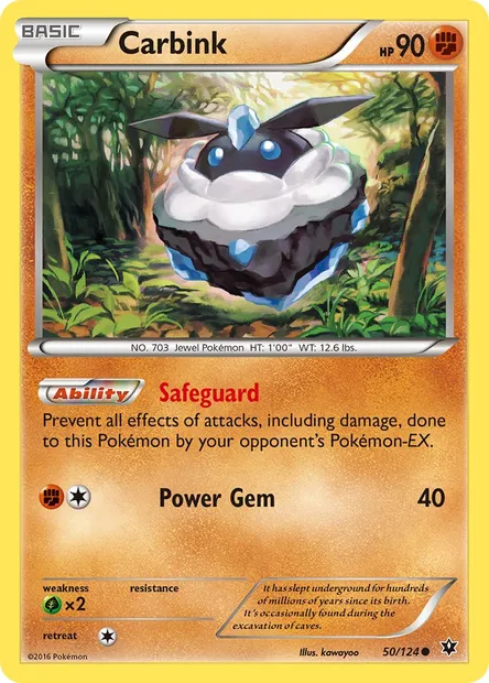 Carbink, Pokémon card FCO 50 — Fates Collide set