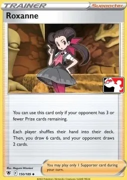 Roxanne, carte Pokémon PPS 150-4 — extension Play! Pokémon Prize Pack Series