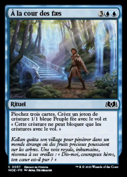 À la cour des faes, carte Magic WOE 57 — extension Wilds of Eldraine