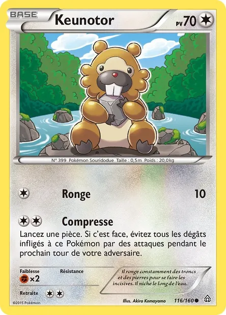 Keunotor, carte Pokémon PRC 116 — extension Primo-Choc