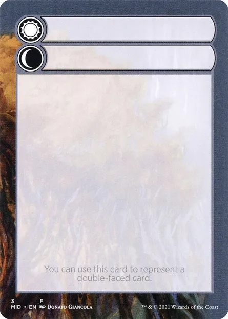 Double-Faced Substitute Card, Magic card SMID 3 — Innistrad: Midnight Hunt Substitute Cards set