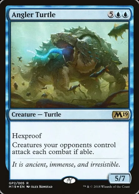 Angler Turtle, Magic card G18 GP2 — M19 Gift Pack set