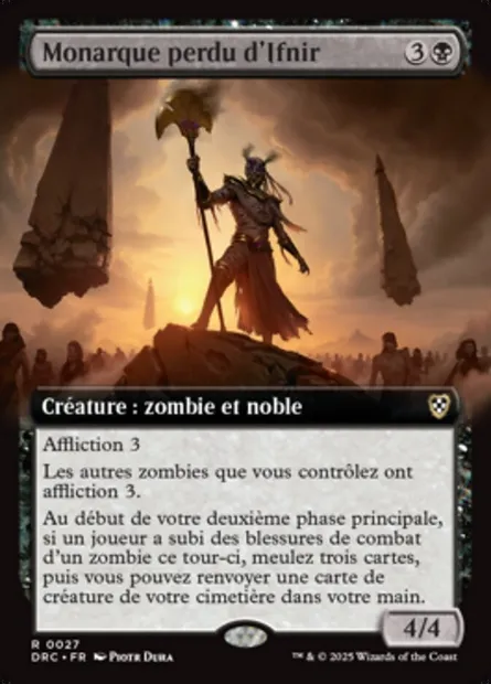 Monarque perdu d'Ifnir, carte Magic DRC 27 — extension Aetherdrift Commander