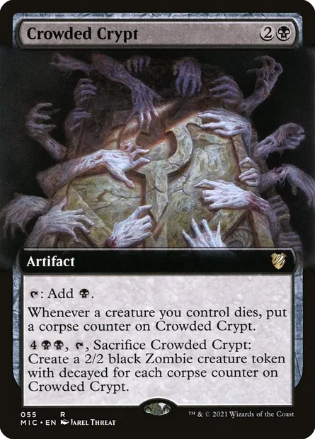 Crowded Crypt, Magic card MIC 55 — Midnight Hunt Commander set