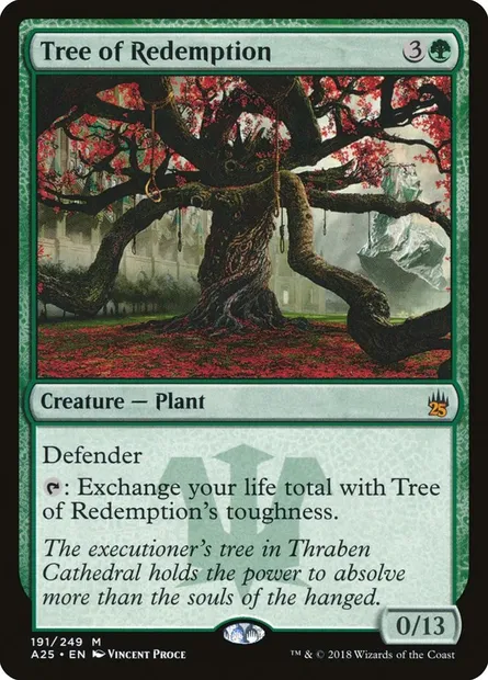 Arbre de la rédemption, carte Magic A25 191 — extension Masters 25