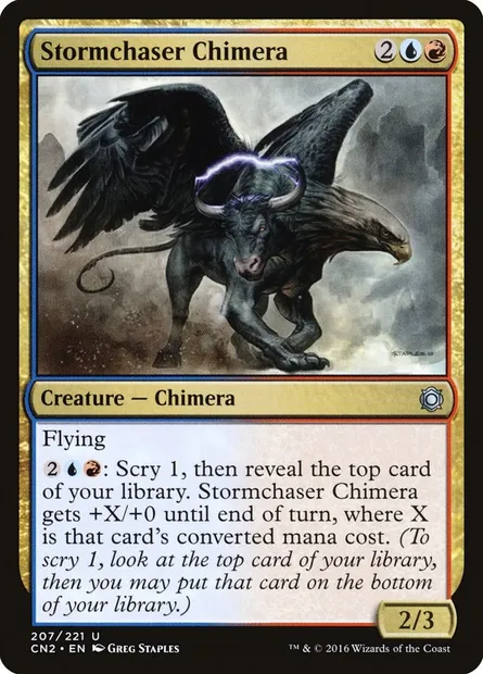 Stormchaser Chimera, Magic card CN2 207 — Conspiracy: Take the Crown set