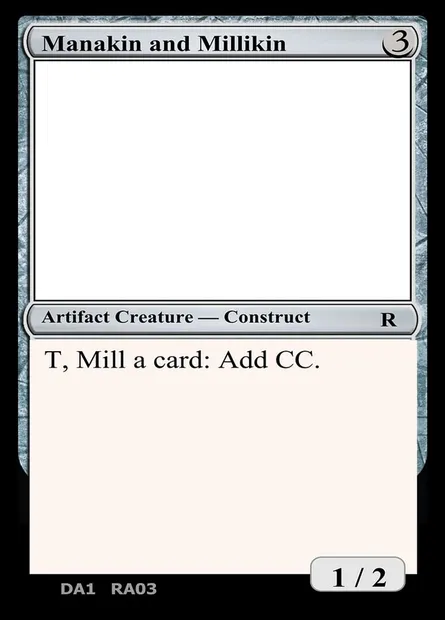 Manakin and Millikin, carte Magic UNK RA03c — extension Unknown Event