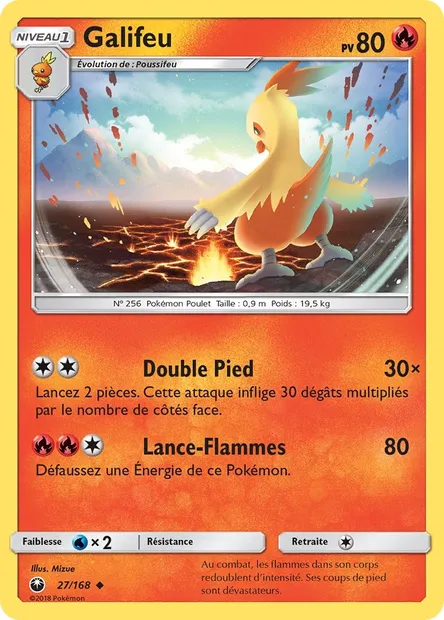 Galifeu, carte Pokémon CES 27 — extension Tempête Céleste