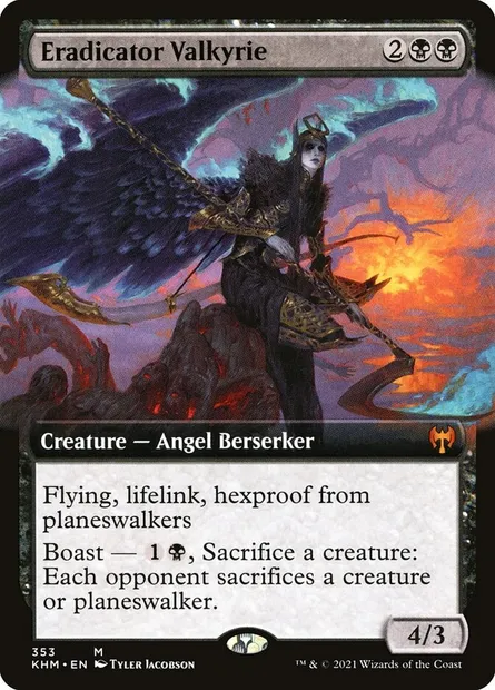Eradicator Valkyrie, Magic card KHM 353 — Kaldheim set