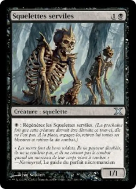 Squelettes serviles, carte Magic 10E 139 — extension Dixième édition