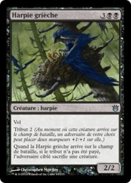 Harpie grièche, carte Magic BNG 83 — extension Créations divines