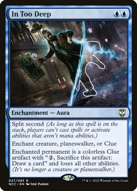 In Too Deep, Magic card NCC 27 — New Capenna Commander set