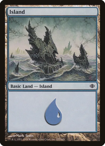 Island, Magic card ALA 237 — Shards of Alara set