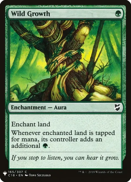 Wild Growth, Magic card PLST C18-165 — The List set