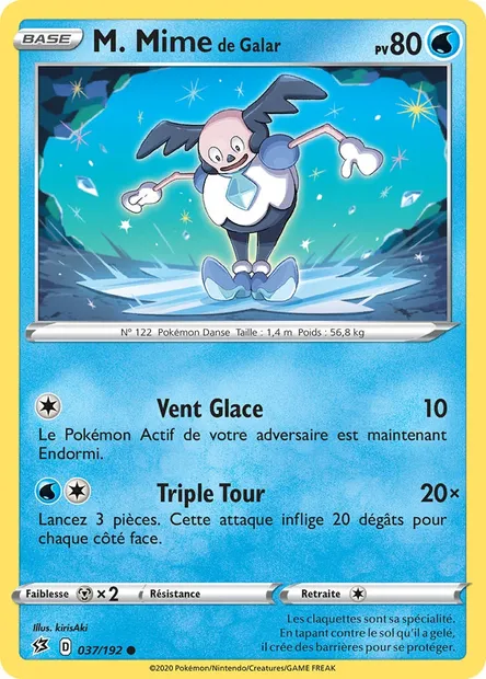 M. Mime de Galar, carte Pokémon RCL 37 — extension Clash des Rebelles