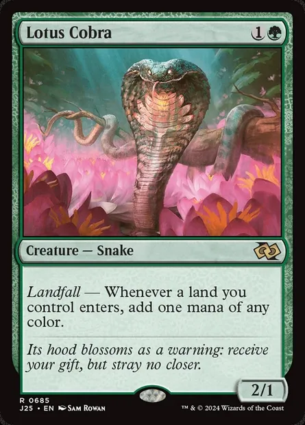 Lotus Cobra, Magic card J25 685 — Foundations Jumpstart set