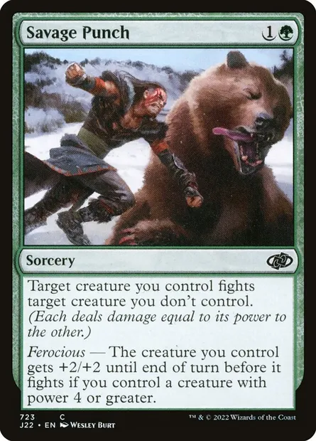 Savage Punch, Magic card J22 723 — Jumpstart 2022 set