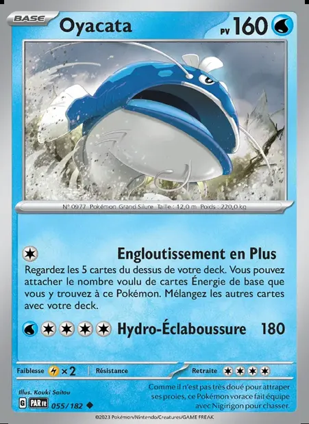 Oyacata, carte Pokémon PAR 055 — extension Faille Paradoxe