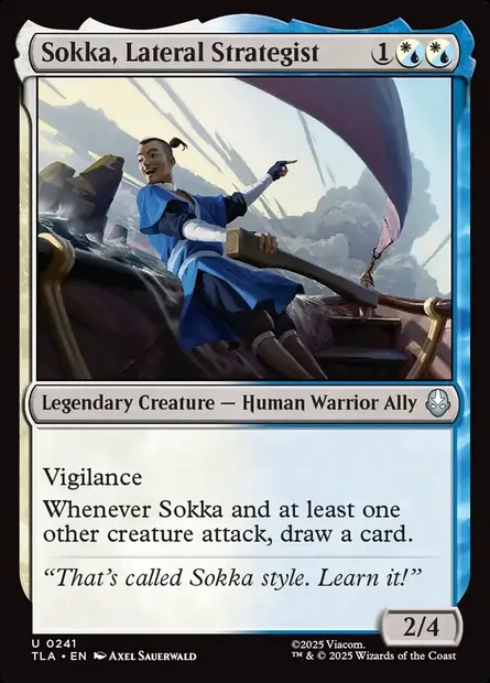 Sokka, Lateral Strategist, Magic card TLA 241 — Avatar: The Last Airbender set