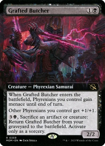 Grafted Butcher, Magic card MOM 359 — March of the Machine set