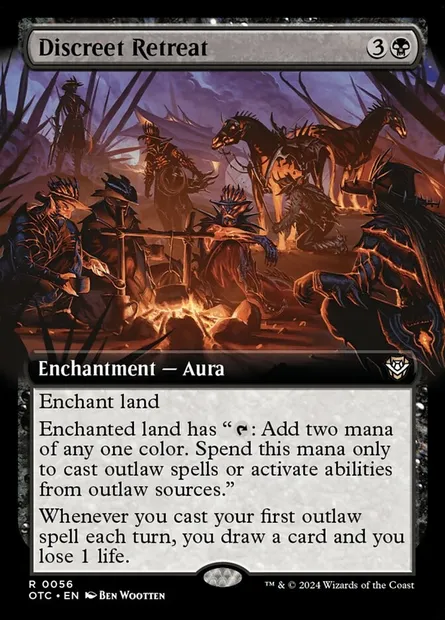 Discreet Retreat, Magic card OTC 56 — Outlaws of Thunder Junction Commander set