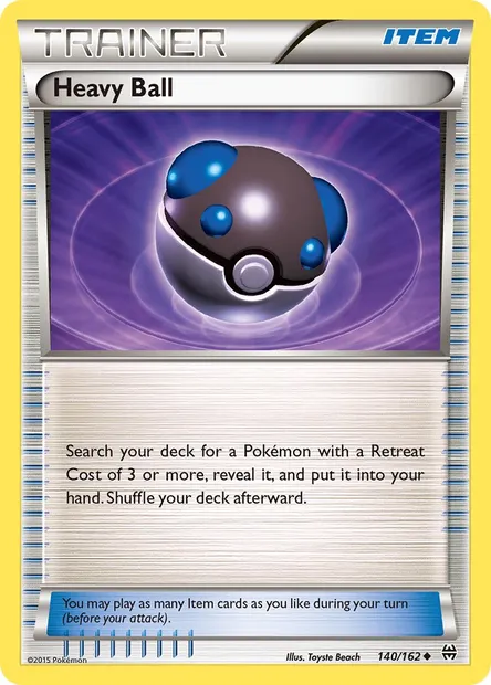 Heavy Ball, Pokémon card BKT 140 — BREAKthrough set