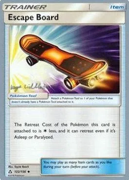 Escape Board, Pokémon card WCD19 122 — World Championship Decks 2019 set