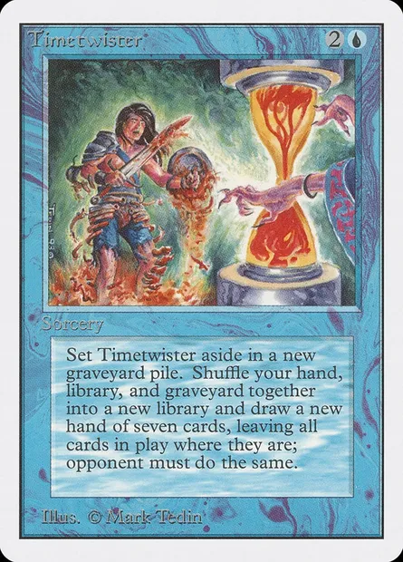Timetwister, Magic card 2ED 85 — Unlimited Edition set