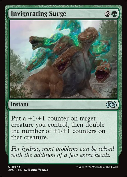 Invigorating Surge, Magic card J25 673 — Foundations Jumpstart set