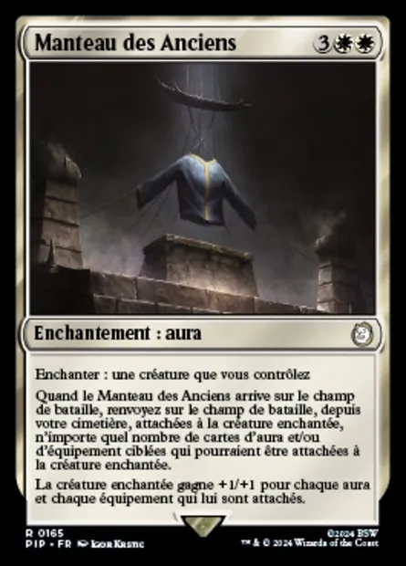 Manteau des Anciens, carte Magic PIP 165 — extension Fallout