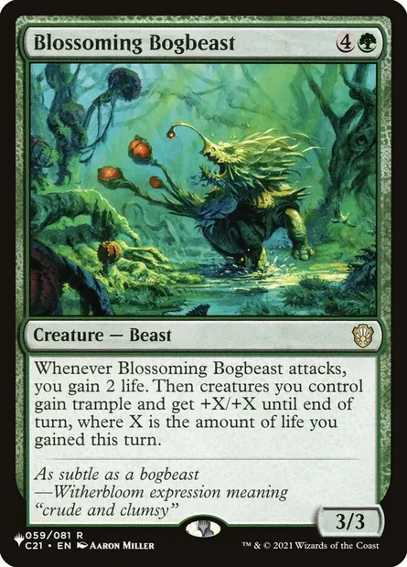 Blossoming Bogbeast, Magic card PLST C21-59 — The List set