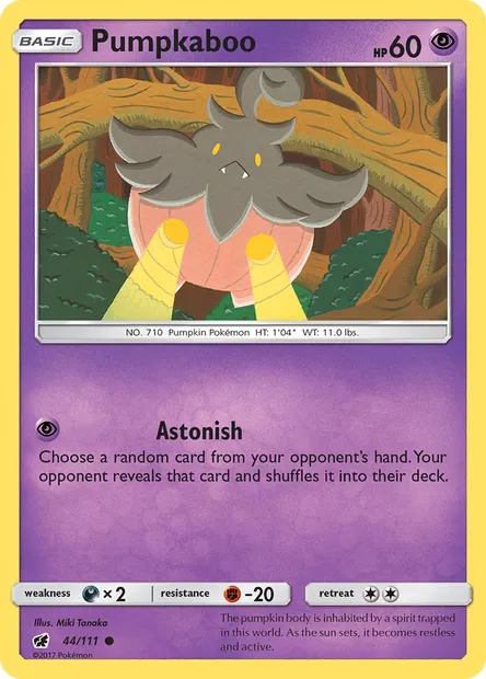 Pumpkaboo, Pokémon card CIN 44 — Crimson Invasion set