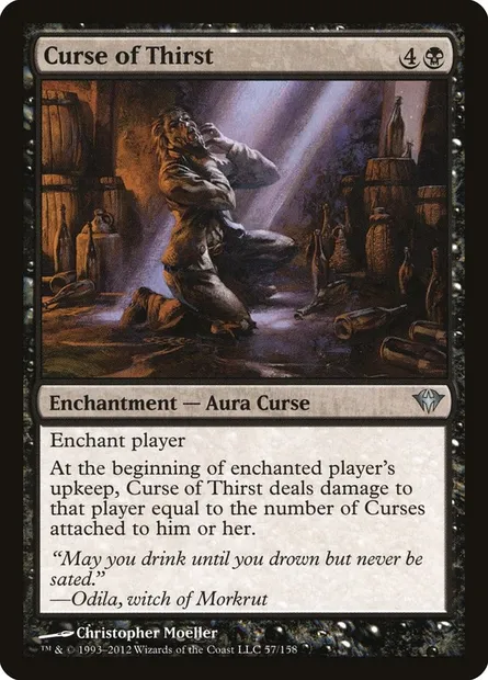 Curse of Thirst, Magic card DKA 57 — Dark Ascension set