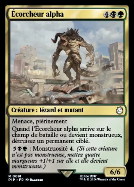 Écorcheur alpha, carte Magic PIP 91 — extension Fallout