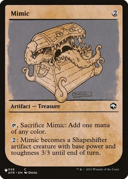 Mimique, carte Magic PLST AFR-349 — extension The List
