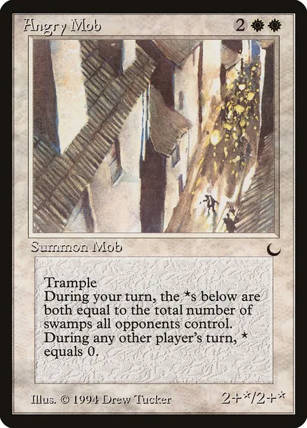 Angry Mob, Magic card DRK 1 — The Dark set
