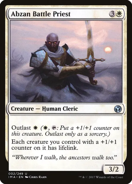 Abzan Battle Priest, Magic card IMA 2 — Iconic Masters set
