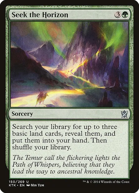 Seek the Horizon, Magic card KTK 150 — Khans of Tarkir set