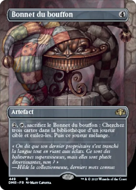 Bonnet du bouffon, carte Magic DMR 449 — extension Dominaria Remastered