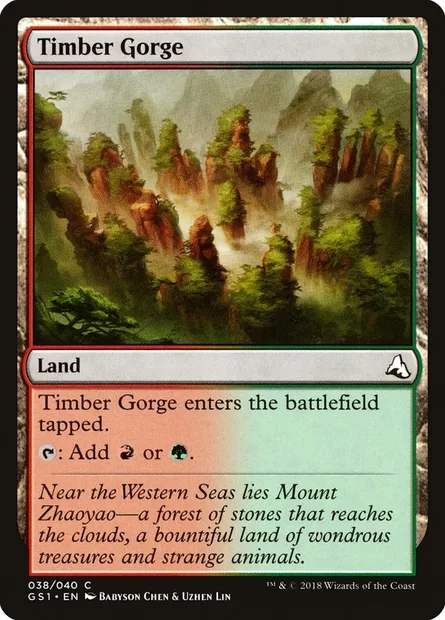 Timber Gorge, Magic card GS1 38 — Global Series Jiang Yanggu & Mu Yanling set