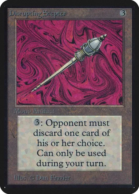 Disrupting Scepter, Magic card LEA 242 — Limited Edition Alpha set