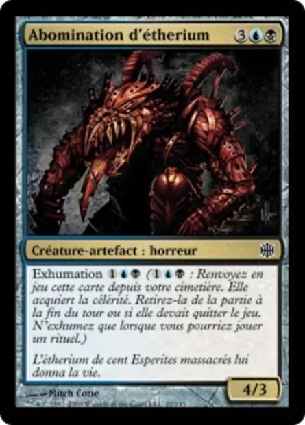 Abomination d'étherium, carte Magic ARB 20 — extension La Renaissance d'Alara