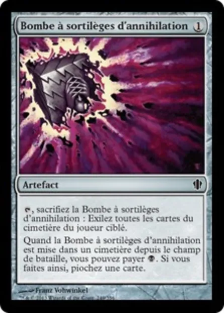 Bombe à sortilèges d'annihilation, carte Magic C13 249 — extension Commander 2013