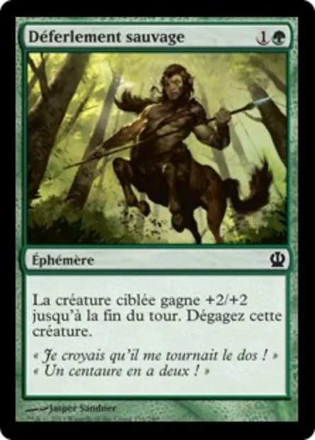 Déferlement sauvage, carte Magic THS 176 — extension Theros