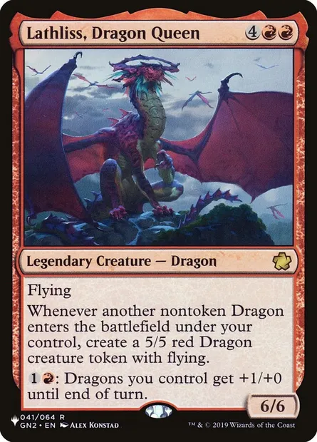 Lathliss, Dragon Queen, Magic card PLST GN2-41 — The List set